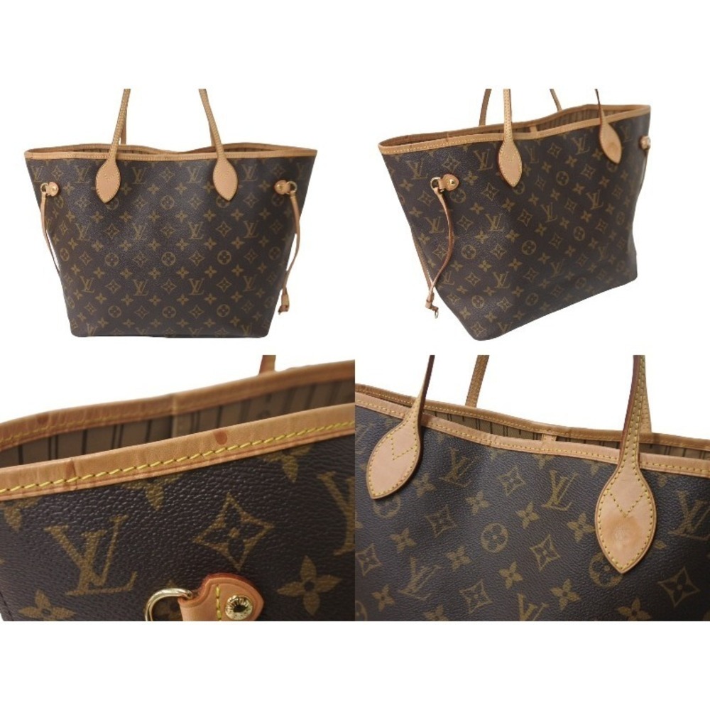 Louis Vuitton Neverfull Monogram Tote Brown Bag - Picture 4 of 8